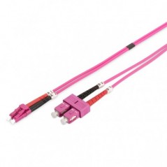 DIGITUS CHICOTE FIBRA MULTIMODE 50/125 LC/SC OM4 - 10MT