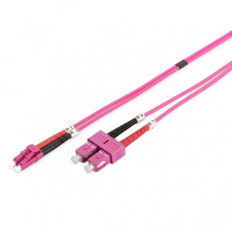 DIGITUS CHICOTE FIBRA MULTIMODE 50/125 LC/SC OM4 - 10MT