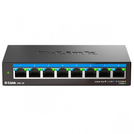 D-LINK SWITCH 8-PORT MULTI-GIGABIT UNMANAGED