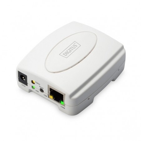 DIGITUS FAST ETHERNET PRINT SERVER (1x RJ45, 1x USB 2.0)