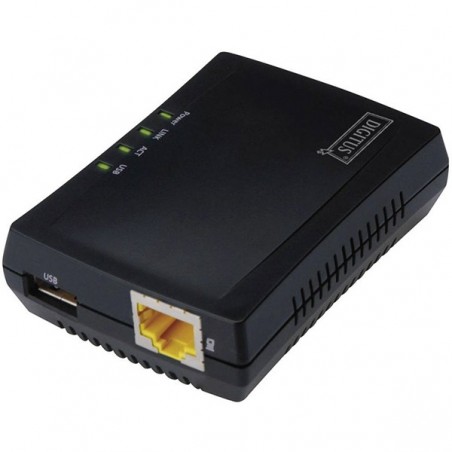 DIGITUS PRINT SERVER & NAS SERVER (1xUSB, 1xLAN)