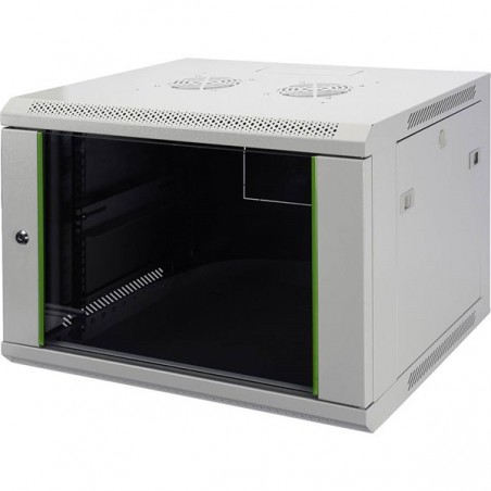 DIGITUS BASTIDOR MURAL 19" 7U PORTA VIDRO 600x450MM CINZA-DY