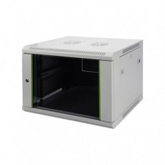 DIGITUS BASTIDOR MURAL 19" 7U PORTA VIDRO 600x450 CINZA