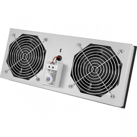 DIGITUS KIT 2 VENT C/INT+ TERM P/BASTIDOR MURAL - CINZA