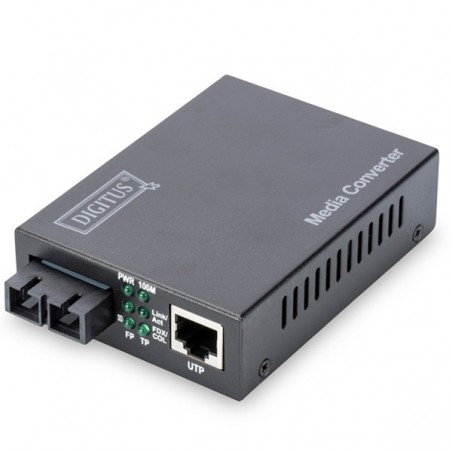 DIGITUS FAST ETHERNET MEDIA CONVERTER, RJ45 / SC