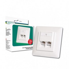 DIGITUS TOMADA DUPLA RJ45 CALHA BLINDADO CAT6