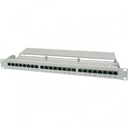 DIGITUS PATCH PANEL 19" 24P CAT5E 1U CINZA BLINDADO