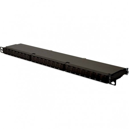 DIGITUS PATCH PANEL 19" 24P CAT6A 0.5U BLINDADO PRETO