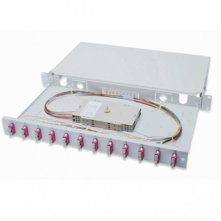 DIGITUS FIBER OPTIC SPLICE BOX, EQUIPPED, SC, OM4