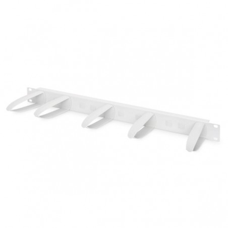 DIGITUS 1U ORGANIZADOR CABO ARGOLAS 5X PVC CINZA