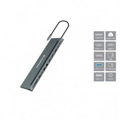 CONCEPTRONIC DOCK USB-C TRIPLE DISPLAY 2xHDMI 1xDP 1xRJ45 CR