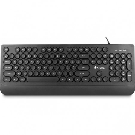 NGS TECLADO DOT TECLAS CIRCULARES C/ APOIO PULSOS BLACK PRO