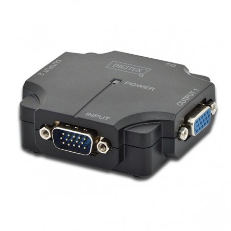 DIGITUS VGA SPLITTER 350MHz 2 - PORTAS (IN VGA MACHO/OUT VGA