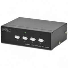 DIGITUS PROFISSIONAL VGA SWITCH 4xPC TO 1xMONITOR(MAX RES. 1
