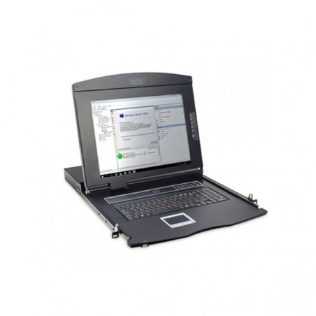 DIGITUS 17" TFT CONSOLA 16 PORT CAT5 KVM SWITCH DE KEYBOARD