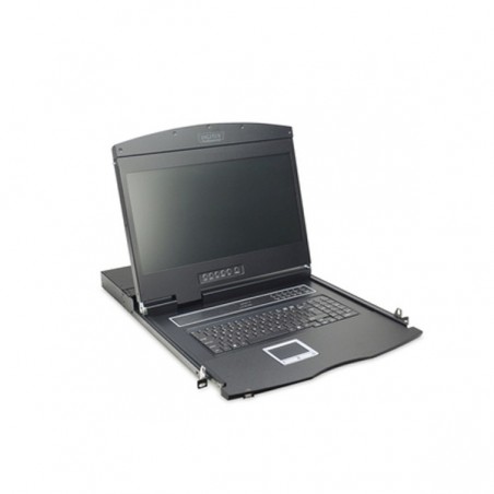 DIGITUS 19" TFT CONSOLA 8 PORT CAT5 KVM SWITCH DE KEYBOARD P