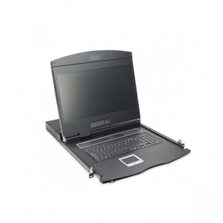 DIGITUS 19" TFT CONSOLA 16 PORT CAT5 KVM SWITCH DE KEYBOARD