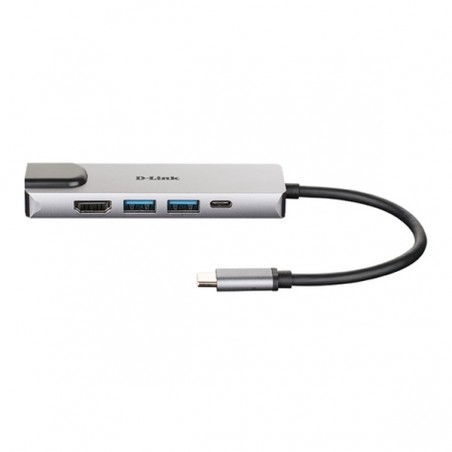 D-LINK HUB USB-C 5 EM 1 COM HDMI/ETHERNET