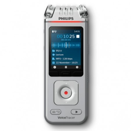 PHILIPS GRAVADOR DE VOZ DIGITAL 3 MICROFONES 8GB DVT4110