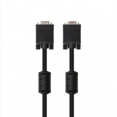 EWENT CABO VGA HD PLUG M/M AWG28 3.0MT FERRITE