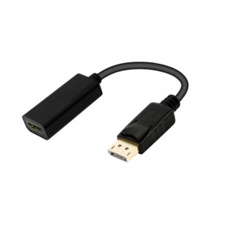 EWENT ADAPTADOR DISPLAYPORT HDMI M/F DP 1.2 4K 0.15MT