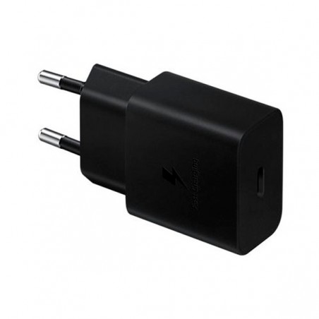 SAMSUNG ADAPTADOR CORRENTE S/ CABO TAPE C 15W PRETO