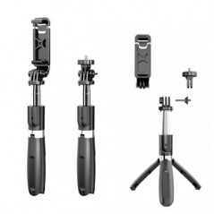 EWENT SELFIE/TRIPOD BLUETOOTH BLACK