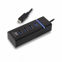 EWENT HUB USB3.1 GEN 1 4 PORTS TYPE C, USB POWERED