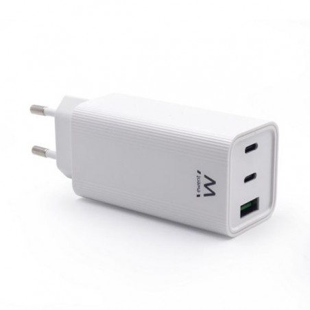 EWENT CARREGADOR FAST 2xUSB-C 1xUSB-A POWER DELIVERY (65W) B