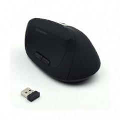 EWENT MOUSE WIRELESS ERGONOMIC BLACK