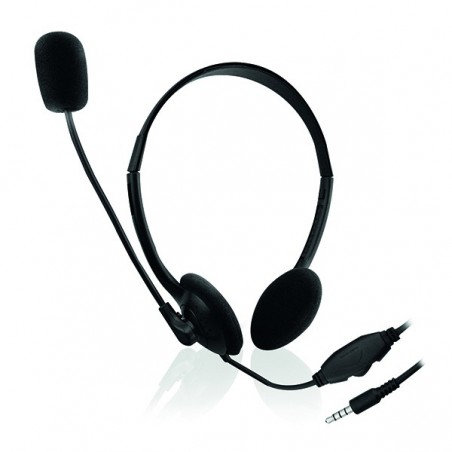 EWENT HEADSET COM MIC FOR CHAT JACK 3.5"