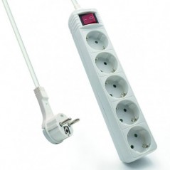 EWENT REGUA TOMADAS POWER STRIP 5 SOCKETS (SHUKO) 16A, SHUKO