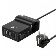 EWENT ESTAÇÃO DE CARREGAMENTO 2xSCHUKO 2x USBC 2xUSBA GAN 65