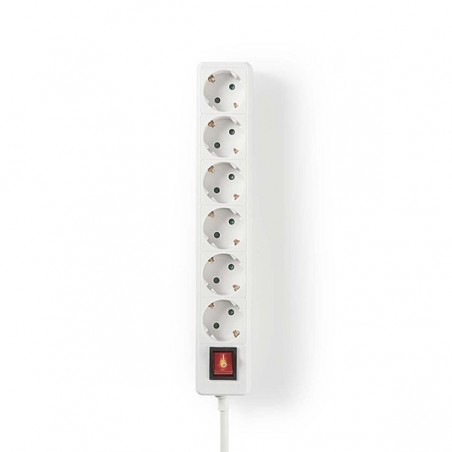 NEDIS EXTENSÃO ELETRICA 6 TOMADAS 1.5M 3680W C\ INTERRUPTOR