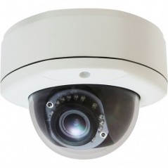 LEVELONE FIXED DOME IP CAMERA H.265/264 5MP POE IR IND/OUT I