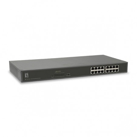 LEVELONE SWITCH 16x10/100BASE-TX(HALF/FULL DUPLEX)RACK