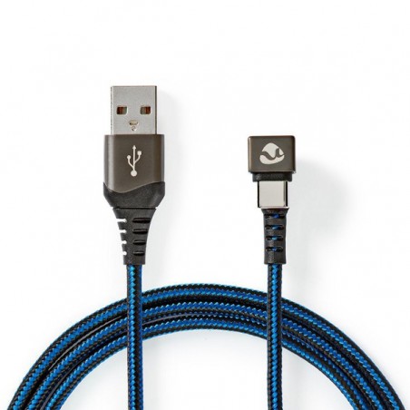 NEDIS GAMING CABO USB CHARGE USB-A TO 180° ANGLE USB-C GOLD