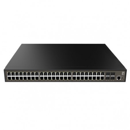 LEVELONE SWITCH 52-PORT L2 PLUS MANAGED GIGABIT 48 X GIGABIT
