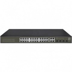 LEVELONE COMBO SMART LITE  SWITCH 28-PORTAS ( 4SFP  ) GIGABI