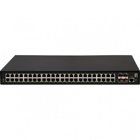 LEVELONE SWITCH 52 PORTAS L3 MANAGED 48x GIGABIT RJ45 , 4x 1