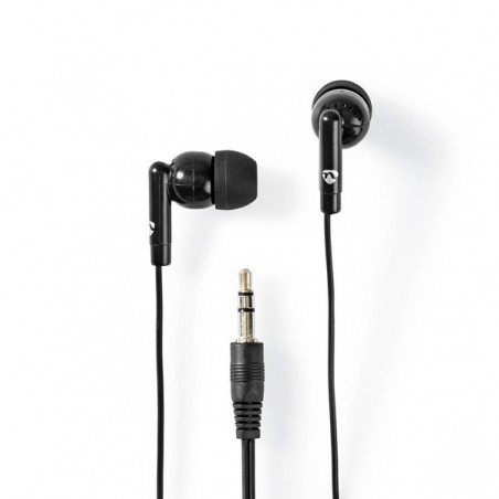 NEDIS EARPHONES CABO 1.20M VOLUME CONTROL JACK 3.5" BLACK