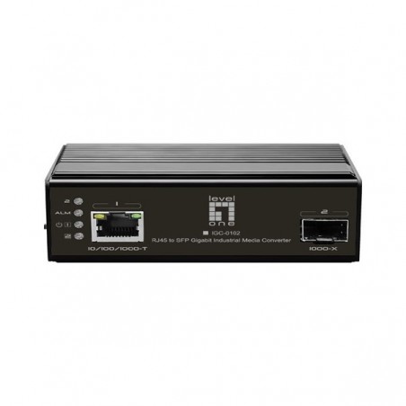 LEVELONE RJ45 TO SFP GIGABIT INDUSTRIAL MEDIA CONVERTER 40°C