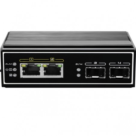 LEVELONE SWITCH 4-PORT GIGABIT POE INDUSTRIAL DIN-RAIL -40°C