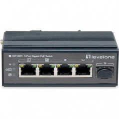 LEVELONE SWITCH 5-PORT GIGABIT PoE INDUSTRIAL DIN-RAIL -30°C