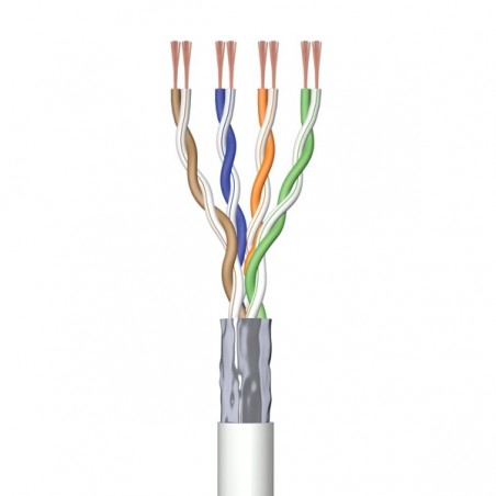 EWENT BOBINE CABO REDE CAT6 F/UTP AWG23/1 CCA 305MT CINZA