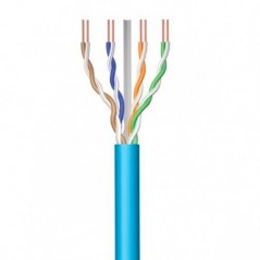 EWENT BOBINE CABO REDE CAT6 U/FTP AWG23/1 LSZH 30MT AZUL