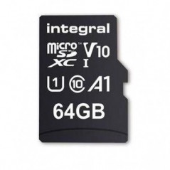 INTEGRAL SD MICRO 64GB HIGH SPEED MICROSDHC/XC V10 UHS-I U1