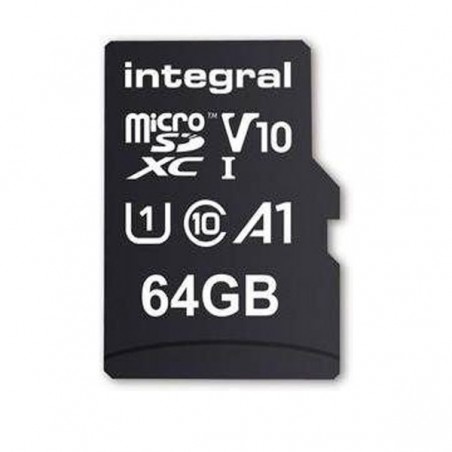INTEGRAL SD MICRO 64GB HIGH SPEED MICROSDHC/XC V10 UHS-I U1