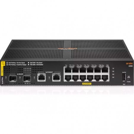 ARUBA SWITCH 6100 12G CLASS4 POE 2G/2SFP+ 139W PROMO ATÉ 07