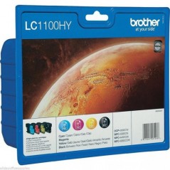 BROTHER TINTEIRO PACK 4  CORES LC1100 ALTA CAPAC